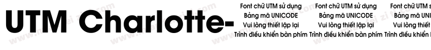 UTM Charlotte字体转换